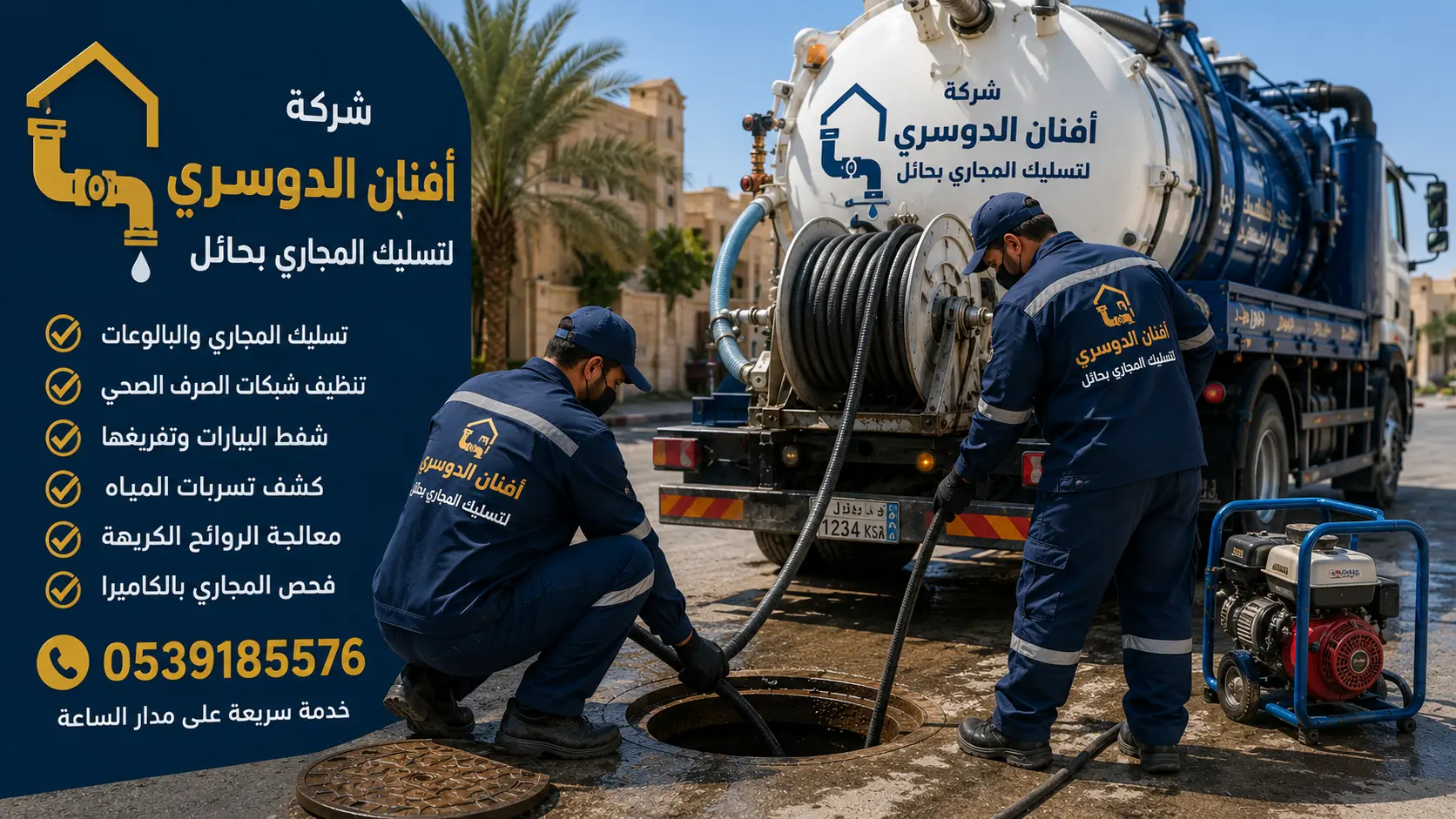 افضل شركة تسليك مجاري بحائل